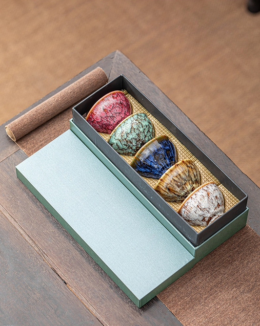 Artisan Five Elemental Tea Cup Set