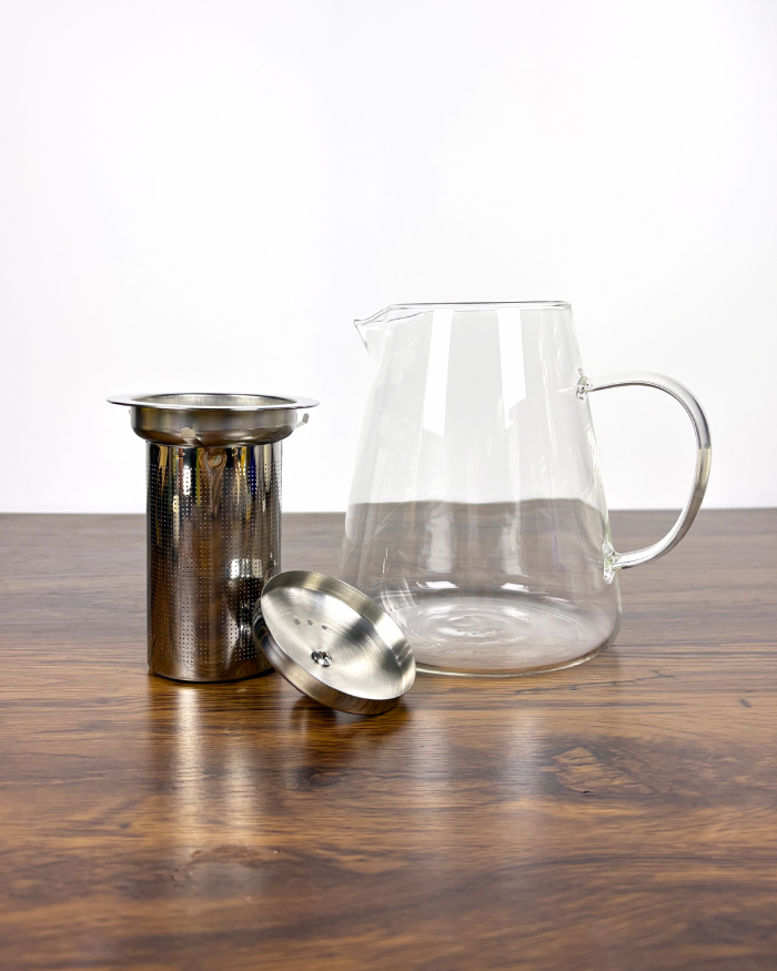 Glass Teapot with Stainless Steel Infuser